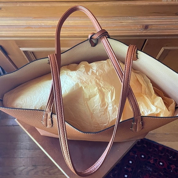 BRAND NEW Elegant Brown Buttery-Soft Tote Bag - advertised as Leather in Store - Picture 5 of 12